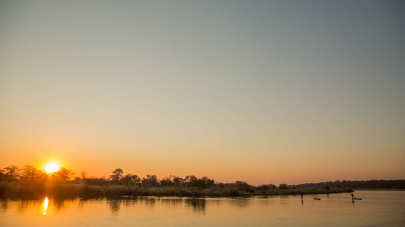 A familiar scene all along the Kavango River.