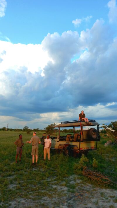 Sundowners are always best in the African bush - exhibit A